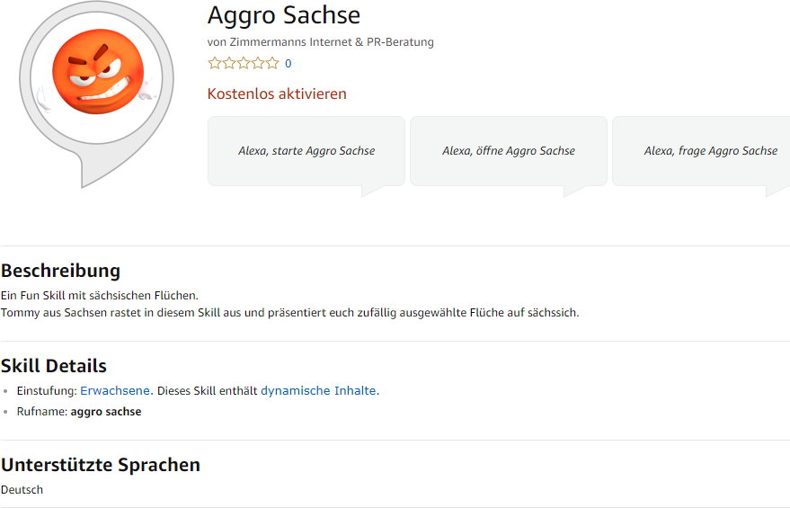 Aggro Sachse Skill Aggro Sachse Skill