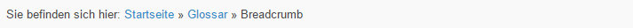 Breadcrumb Beispiel Breadcrumb Beispiel