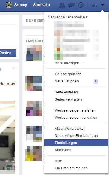 facebook Einstellungen facebook Einstellungen