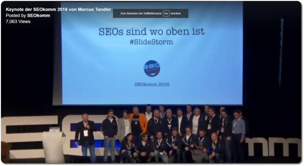 Vortrag zur Eröffnung der SEOkomm 2016 Vortrag zur Eröffnung der SEOkomm 2016