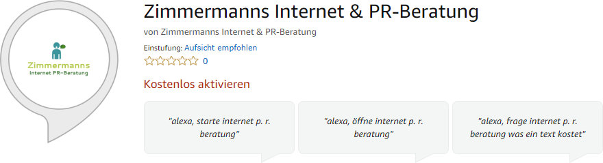 Zimermanns Internet & PR-Beratung Skill